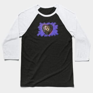 Grunge gothic Heart Baseball T-Shirt